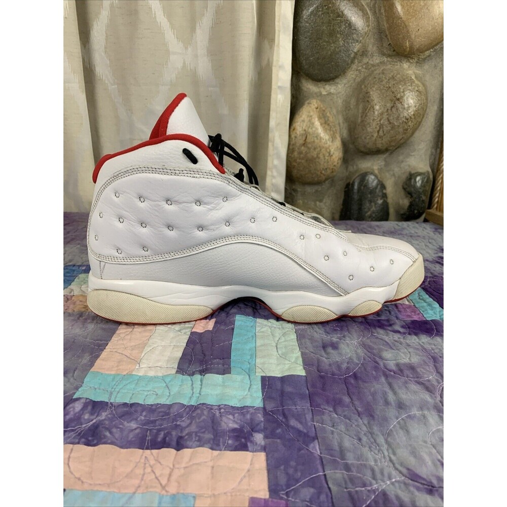 Jordan 13 Retro History of Flight 2017 Mens Size 11 Preowned White With Red - Picture 15 of 16
